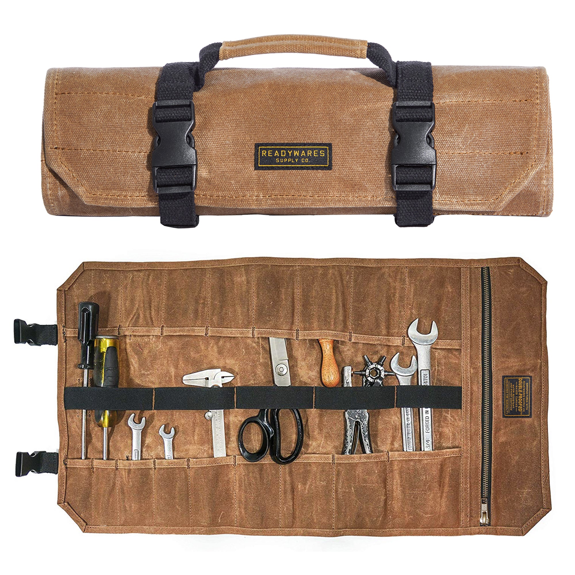キャンバスロール　260cm Waxed Canvas Tool Roll | For the Craftsmen's Essentials - Readywares