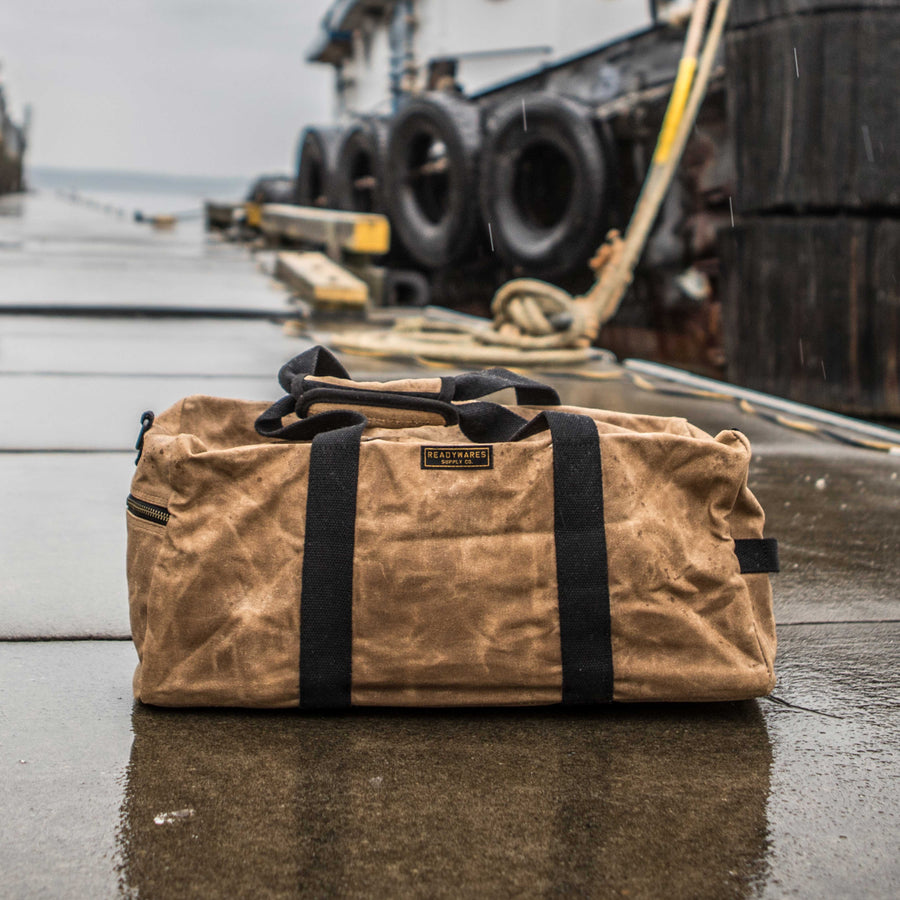 Waxed canvas duffel Clearance